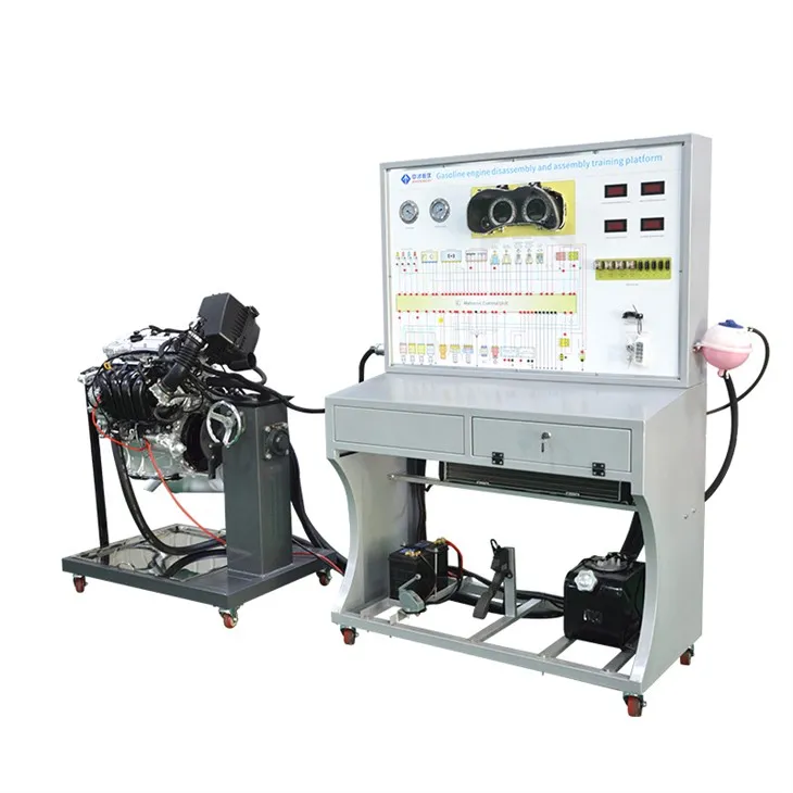 Αυτοκίνητος κινητήρας που αποσυναρμολογεί και τρέχει εκπαιδευτή